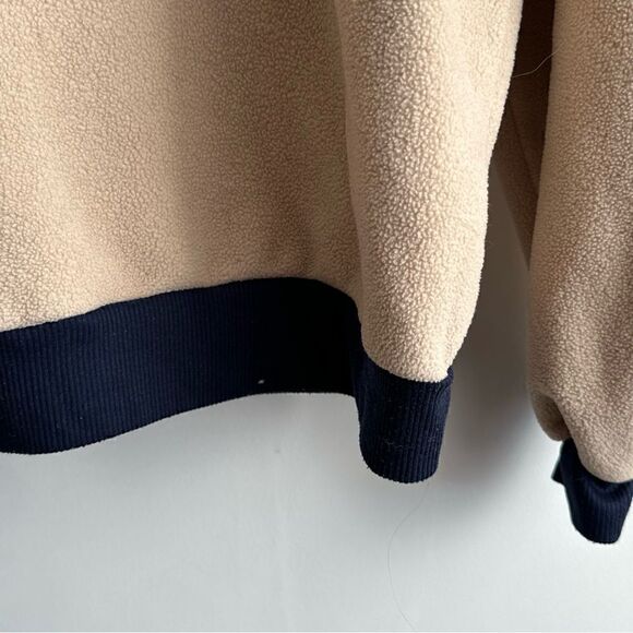 Tan and Blue Quarter Zip Pullover, Size Small, Patagonia - Picture 9 of 9